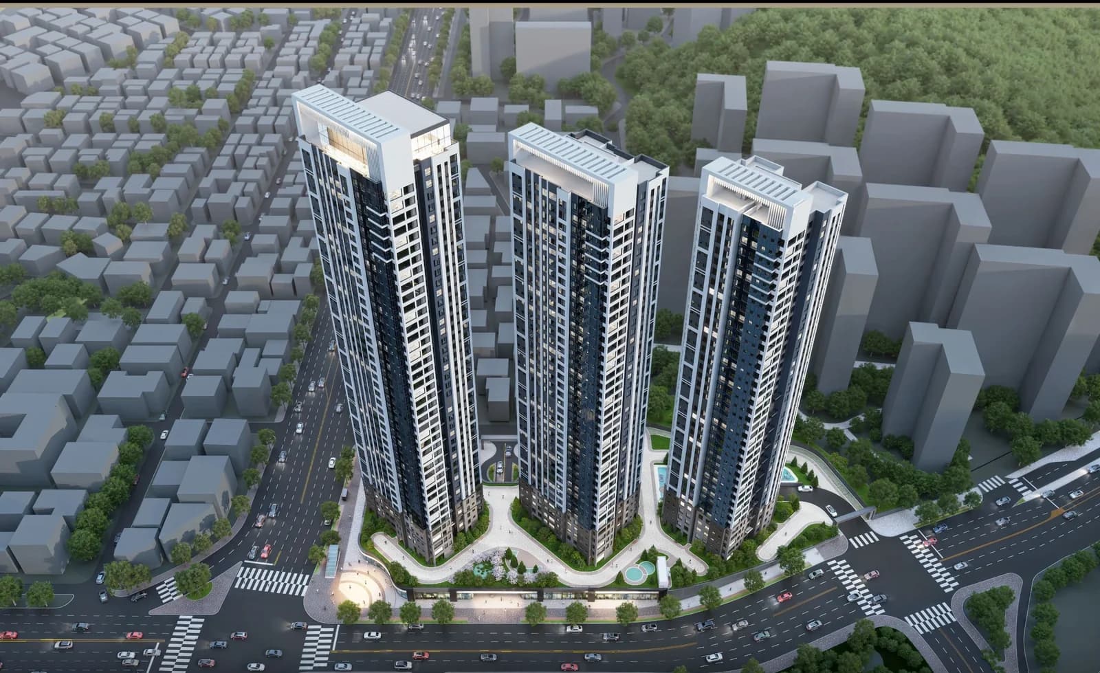 상도역 대우엑소디움 조감도 - 서울 동작구 43층 랜드마크 민간임대아파트